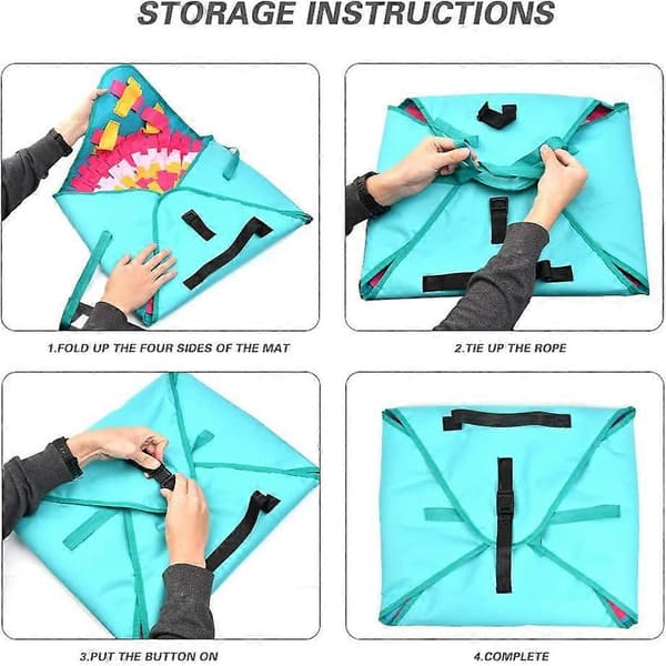 Hundeleke Snuffelmatte, Langsom Fôring, Sammenleggbar - 70 x 70cm