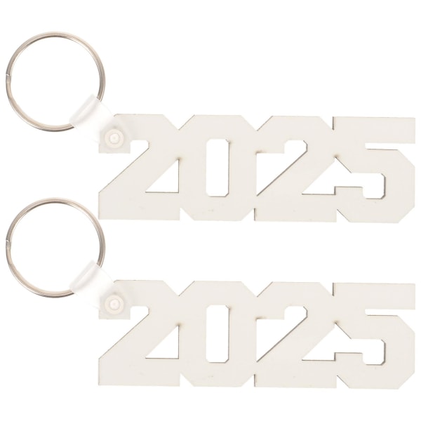 2st Sublimation Blanks 2025 Nyckelringar Board Heat Transfer Nyckelringar för gör-det-själv-examen Present10,5x 10.5x2.6cm