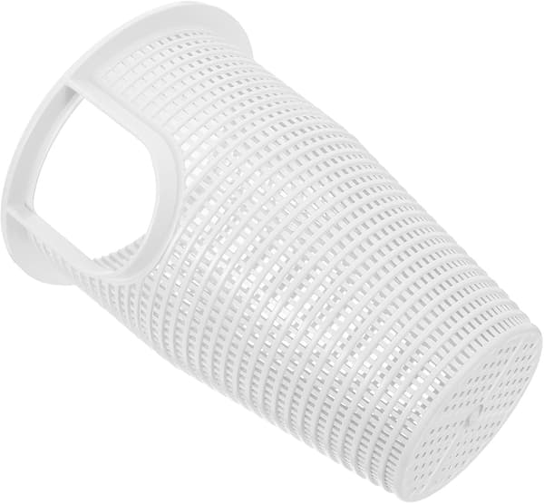 White PP Pool Pump Basket, Reusable Cleaning Basket for Pool Accessories and Skimmer Filtration