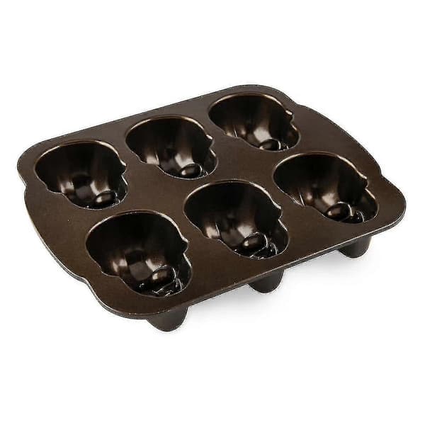 Ware Halloween Bakform, Spöklik Skalle Cakelet Form, Brons-yujia