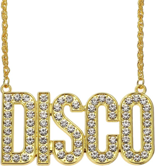 Discohalsband för män Gold