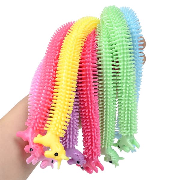 8 stk. armbånd Fidget-legetøj Tekstureret sanselegetøj Ormelignende Noodle Tex