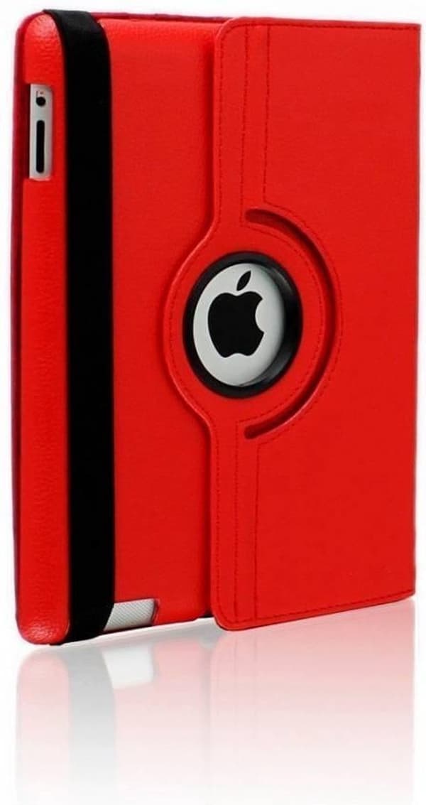 Suitable for Apple Ipad Air case - Red - suitable for Apple iPad Air | Apple iPad 5 9.7 (2017) | Apple iPad 6 9.7 (2018) | Book Case Artificial Leather