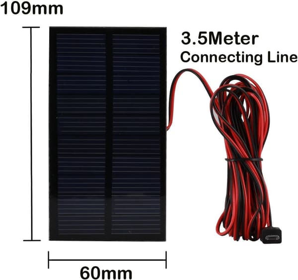 Generisk solcelledrevet LED-hodelykt, bærbar LED-lampe, solcellelampe med 0,8 W solcellepanel