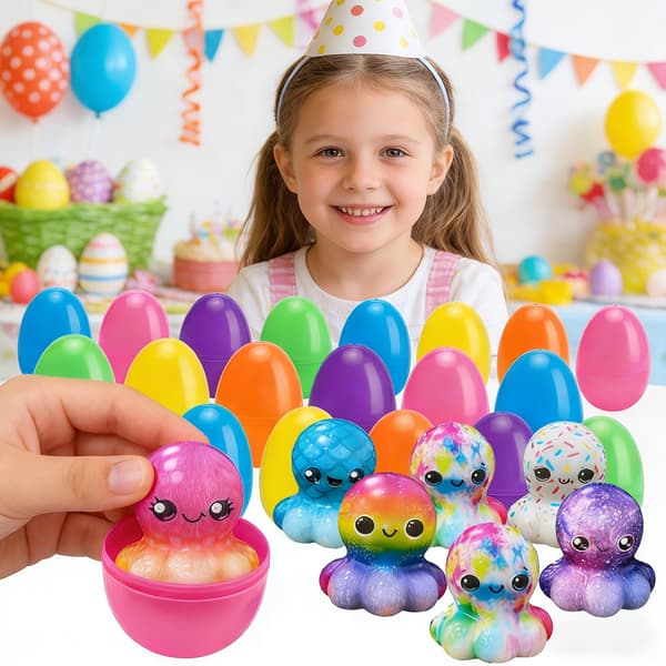 12 stk påskeegg med klemmeleker – forhåndsfylte festgaver til barn 12 stk 12pcs