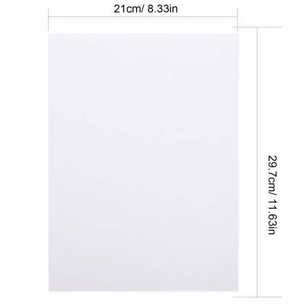 20 ark selvklæbende A4 svovlsyrepapir til print, selvklæbende hvidt klistermærke, inkjet print, vandtæt og blankt filmpapir