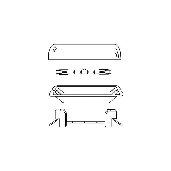 Socket for R7S 118mm Halogen and R7S LED Bulbs, AC 100-240V, for Spotlight/Wall Lamp/Ceiling Lamp, 2pcs