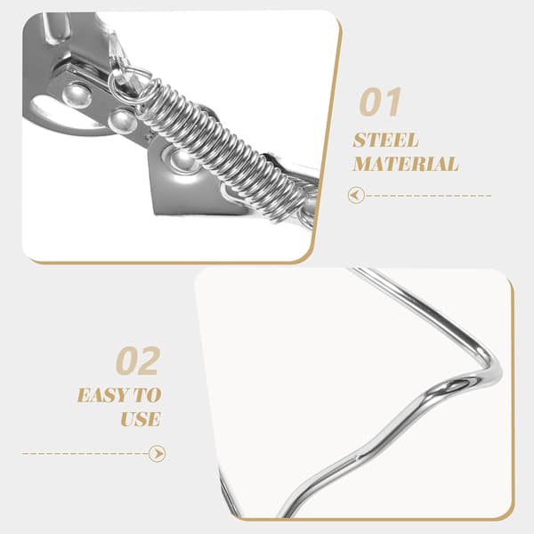 24-inch Silver Metal Bicycle Kickstand, Double-Sided Bike Accessory, Professional Replacement