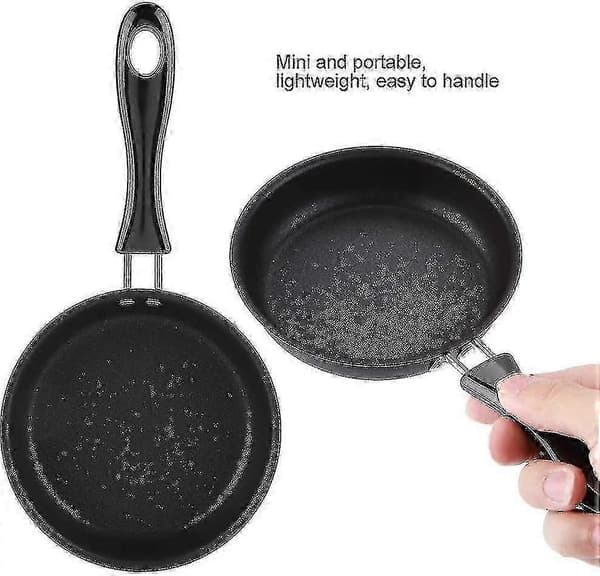 Mini Frying Pan, 12 cm, Iron Pan, Non-stick Coating, with Handle