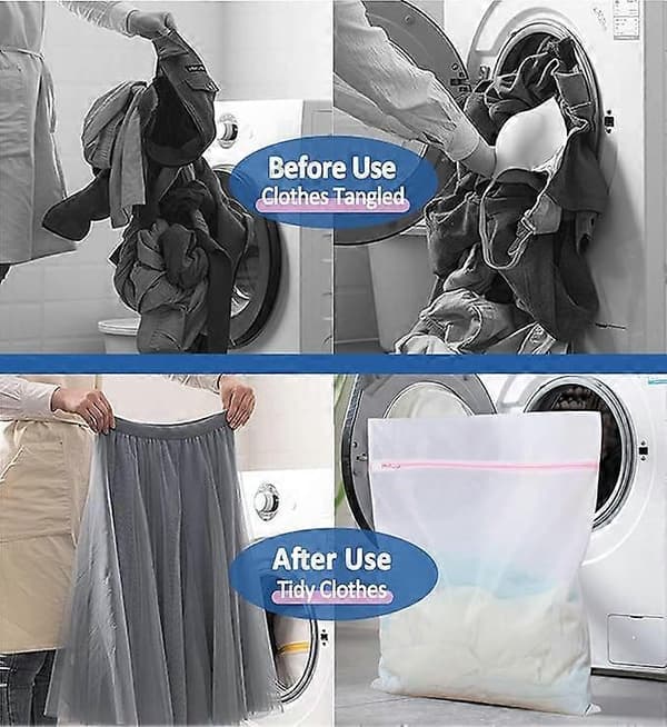 2-pack Laundry Net 80cm x 60cm Large Laundry Bag for Washing