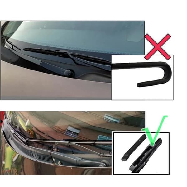 Sett med 3 vindusviskerblader foran og bak til Dacia Renault Sandero II 2015 2016 2017 2018 2019