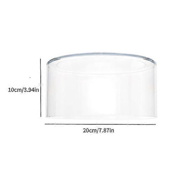 Round Clear Acrylic Fillable Cake Display Board Cake Edge Smoother Scraper Decor Baking Tools Party Wedding Cake Stand Tools