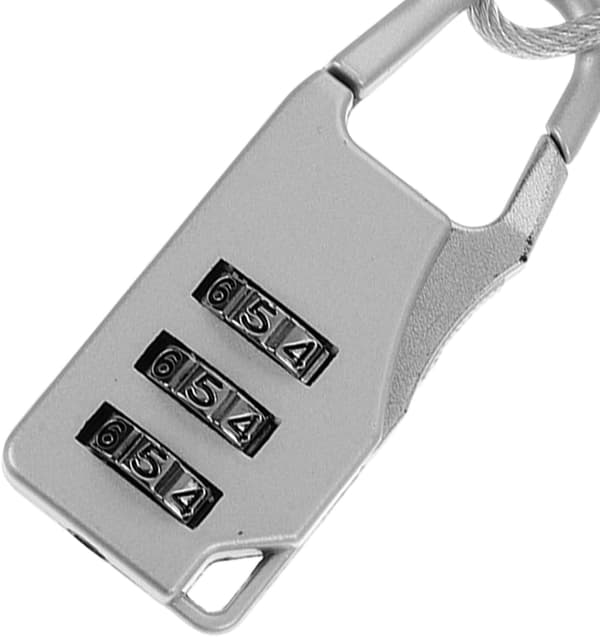 Anti-theft Cable Lock for Luggage, Backpacks and Travel Gear, Combination Lock Function, Secure