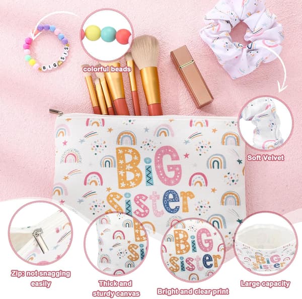 4 stk. storesøstergaver til babyshower (regnbue)