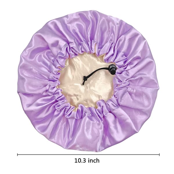 3-delt satin hårhætte til børn Nattehuer, justerbar soveposition