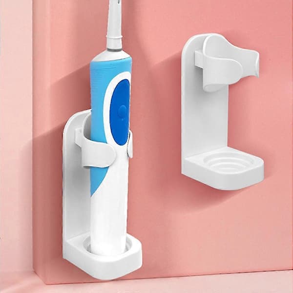 Universal Toothbrush Holder Wall Mount Self-Adhesive Shelf