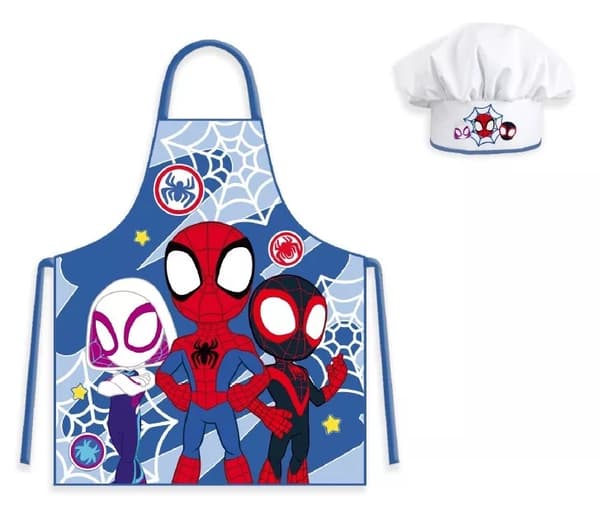 Children's Chef Clothes Apron and Chef Hat Spidey 170