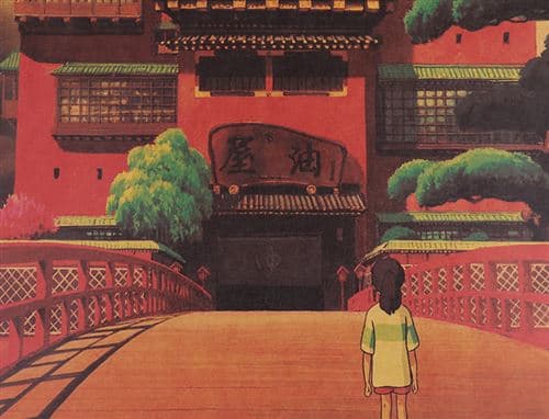 Spirited Away Anime Plakat Studio Ghibli Hayao Miyazaki Mo