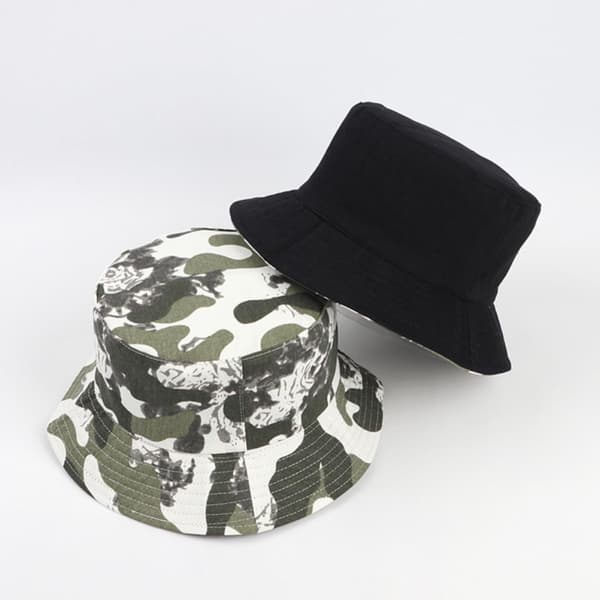 Mode Camo Bøllehat Solbeskyttelse Bomuldsfiskerhat til Sommer