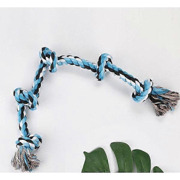Large Dog Toy Pet Teeth Grinding Bite Knot Weaving Five-Knot Pet Toy Bite-Resistant Cotton Rope