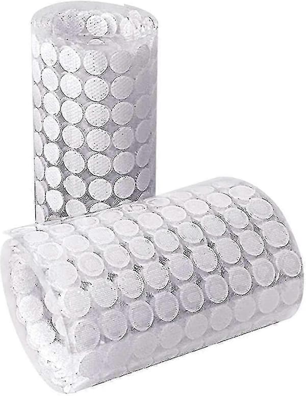 1000 stk 10 mm prikker selvklebende 500 par selvklebende prikker hvit White