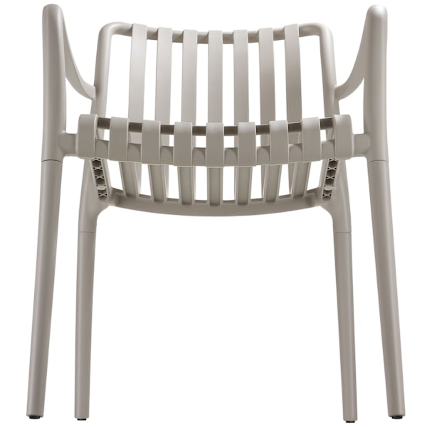 Havestole Alcudia, vejrbestandige, stabelbare - taupe,Sæt med 2 stk. taupe