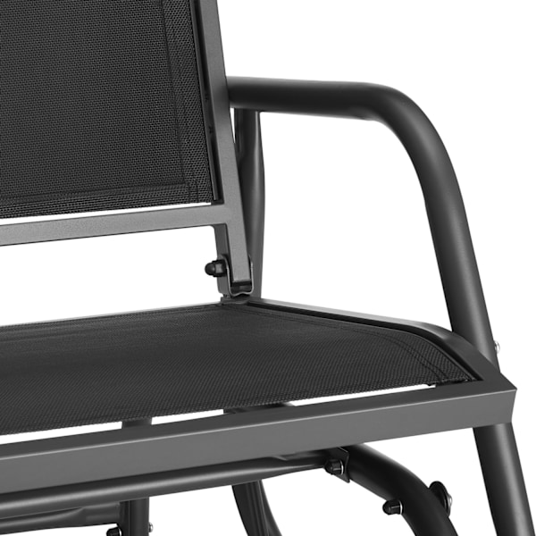 tectake Hængesofa Greta Black