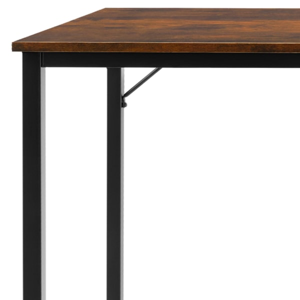 tectake Jenkins skrivebord -  Industrielt mørkt træ, rustikt Dark brown