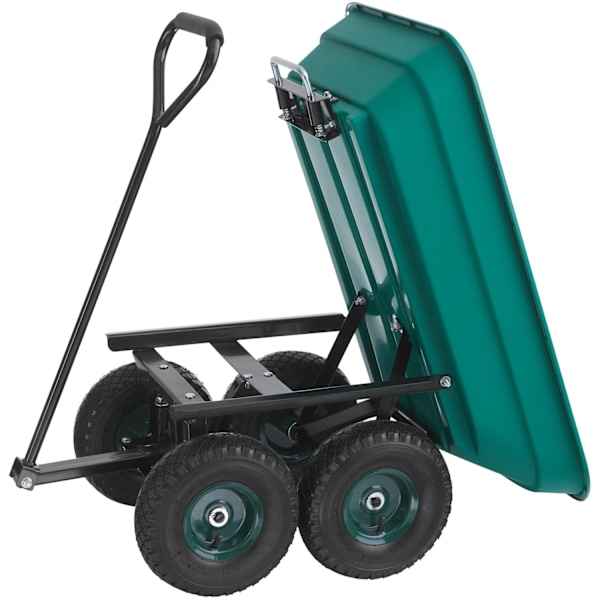 tectake Trækvogn Cubbi, bæreevne 120kg Green