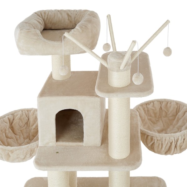 tectake Kradsetræ Gismo -  beige/hvid White