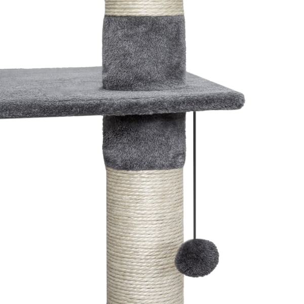 tectake Kradsetræ Hansi -  grå Grey