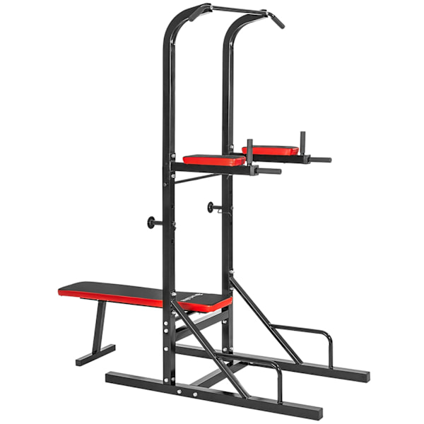 tectake Power rack træningsstativ Reeves 180x95x210cm Black