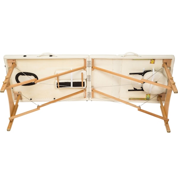 tectake Massagebriks med 3 zoner, polstring + taske -  beige Beige