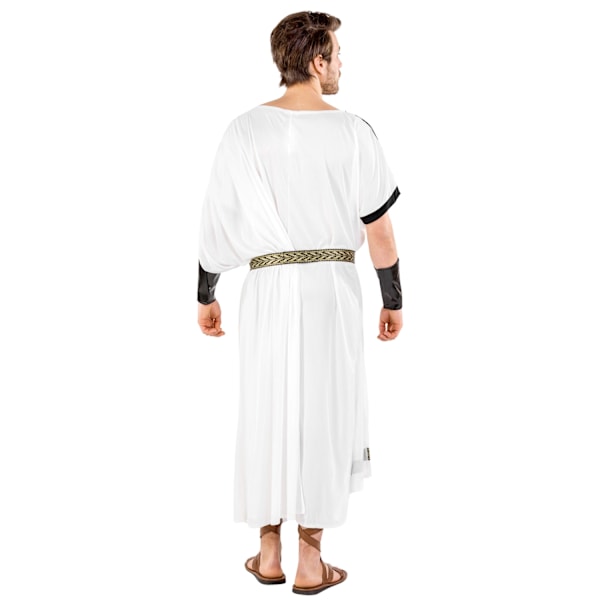 tectake Romersk toga kostume White S/M