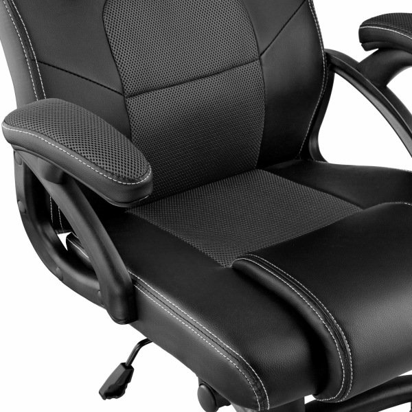 tectake Gamer stol Mike -  sort Black