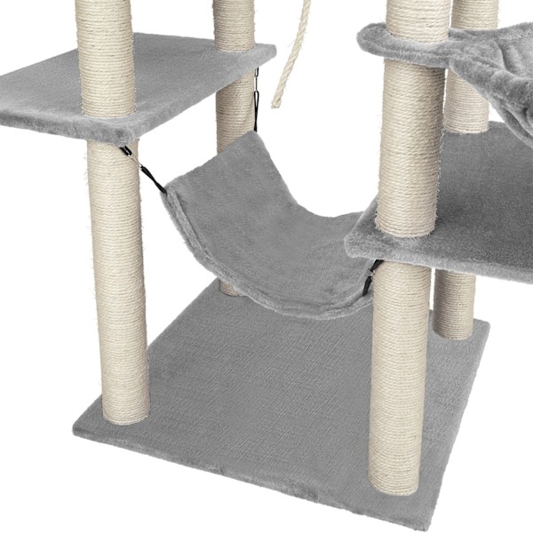 tectake Kradsetræ Lilou -  grå Grey