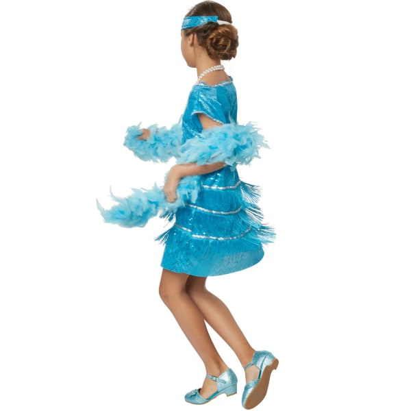 tectake Broadway Girl børnekostume Blue 104 (3-4y)