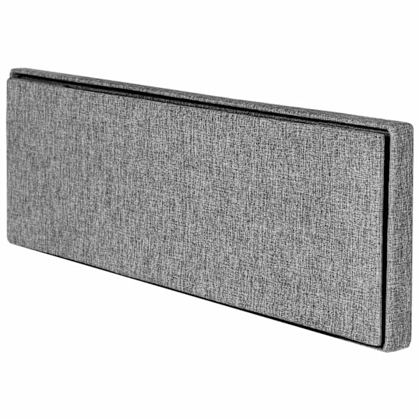 tectake Foldbar puf med opbevaring 110x38x38cm -  lysegrå Light grey