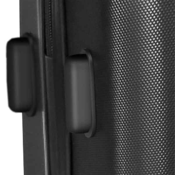 tectake Rejsekuffertsæt hardcase -  sort Black one size