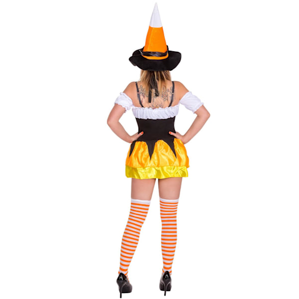 tectake Heks Halloweenkostume Orange S