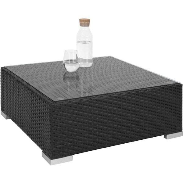tectake Polyrattan loungesæt Las Vegas -  sort Black