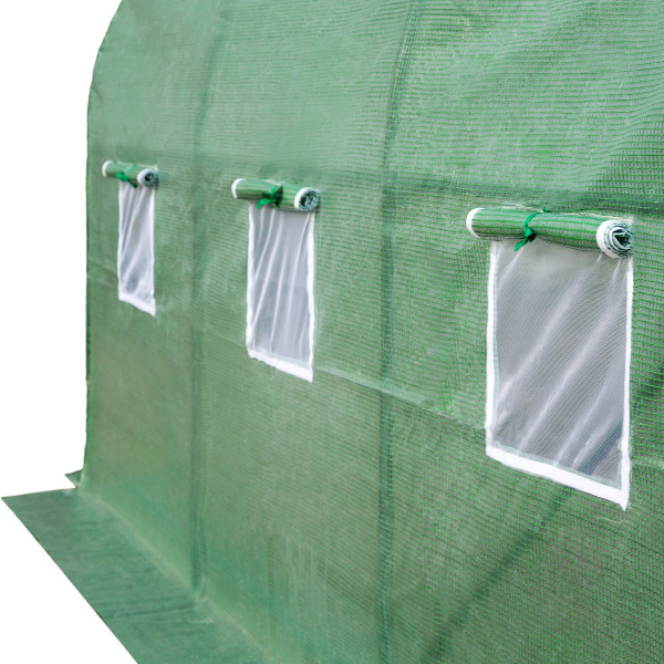 tectake Drivhus i tunnel-facon 343x200x200cm Green