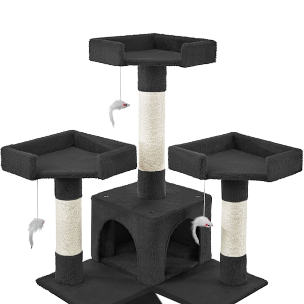 tectake Kradsetræ Barney -  sort Black