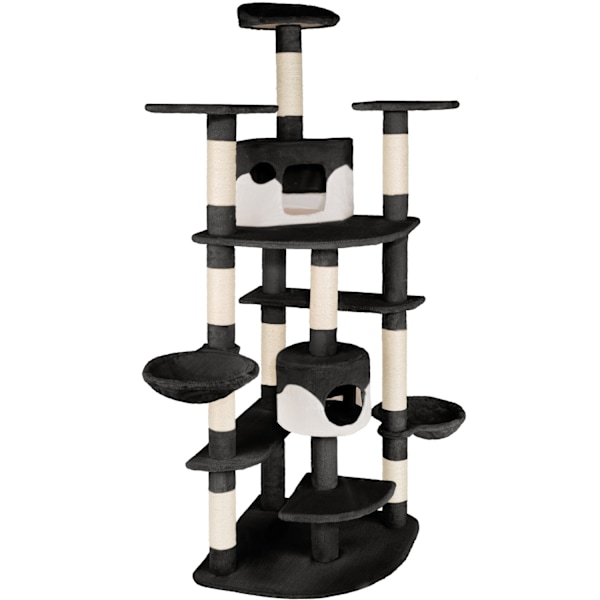 tectake Kradsetræ Nelly -  sort/hvid White