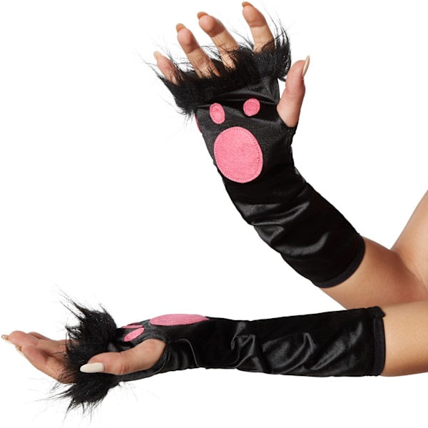 tectake Spindende kat kostume Black S
