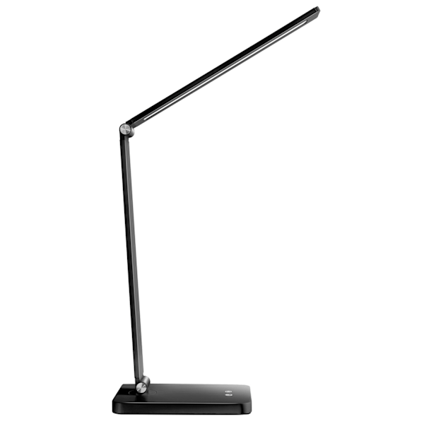 tectake Bordlampe Novaly, LED, dæmpbar, foldbar, 5W -  sort Black