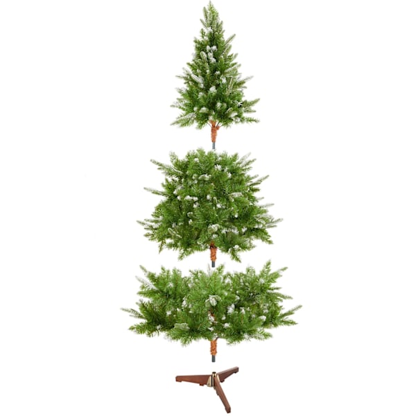 tectake Kunstigt juletræ Blitzen, 180 cm, sprøjtestøbningsnåle Green