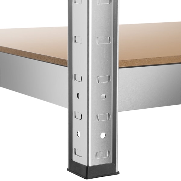 tectake Stålreol - 180 x 90 x 40 cm, 1325 kg 180 x 90 x 40 cm, 1325 kg Silver