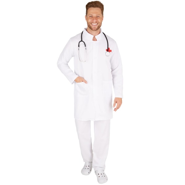 tectake Læge kostume White S