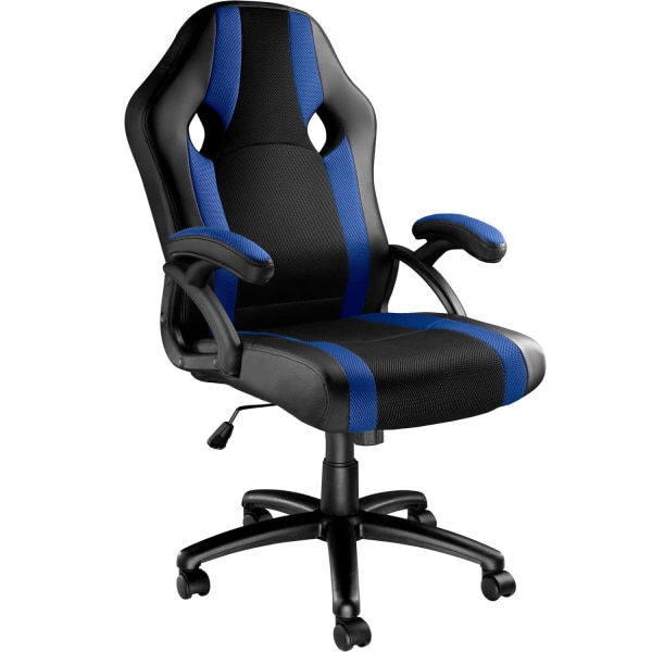 tectake Gamer stol Goodman -  sort/blå Blue